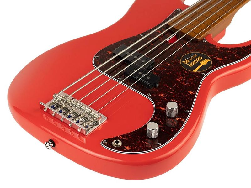 Sire P5 Series Marcus Miller Fretless Alder 5-string Passive Bass Guitar Dakota Red