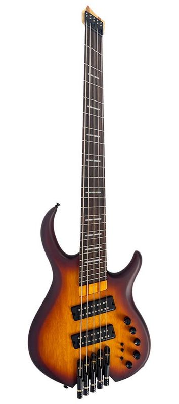 Sire M6H 5/TSS mahogany 5-string active bass tobacco sunburst satin, with gigbag