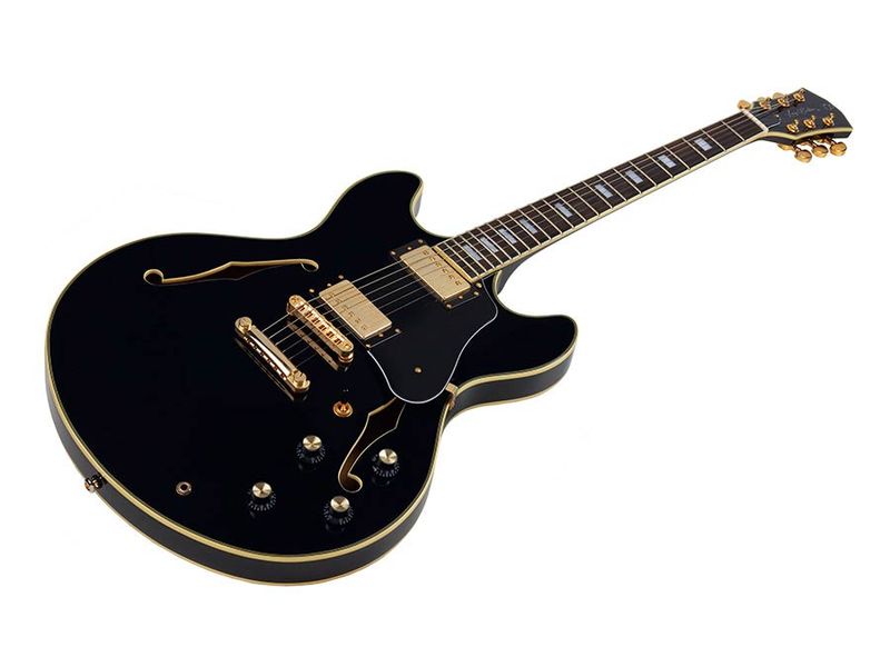 Sire H7 Series Larry Carlton Electric Archtop Guitar Black