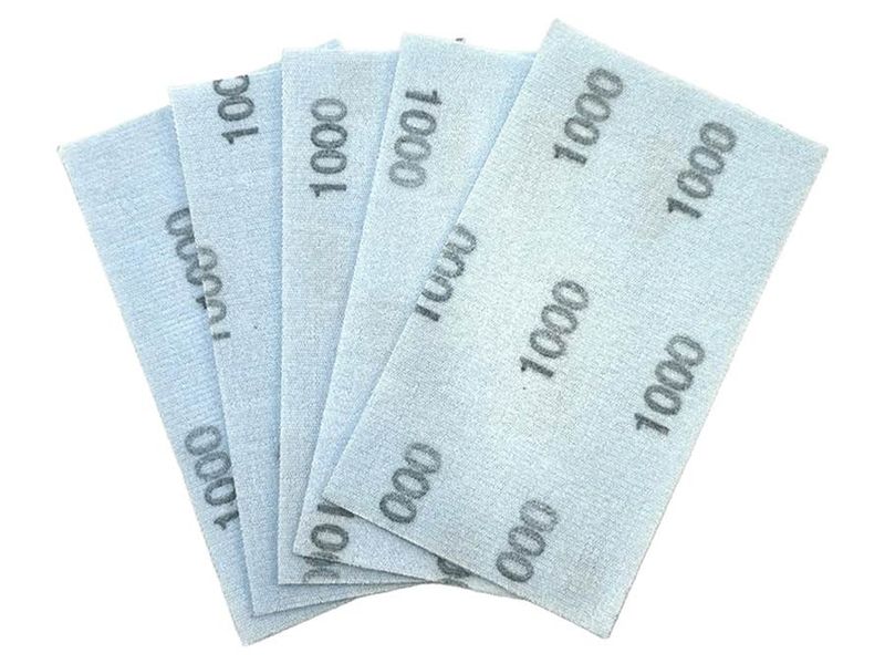NitorLACK Flex latex sanding sheets 130 x 75 mm sheets K1000 - 5 pcs