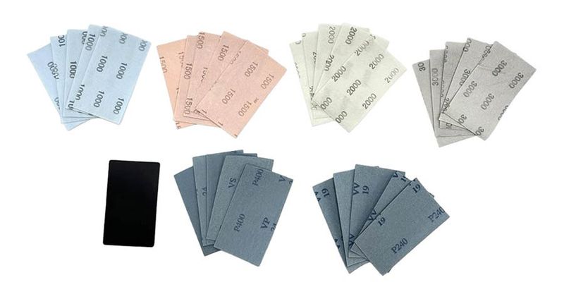 NitorLACK Flex latex sanding sheets 130 x 75 mm sheets K400 - 5 pcs