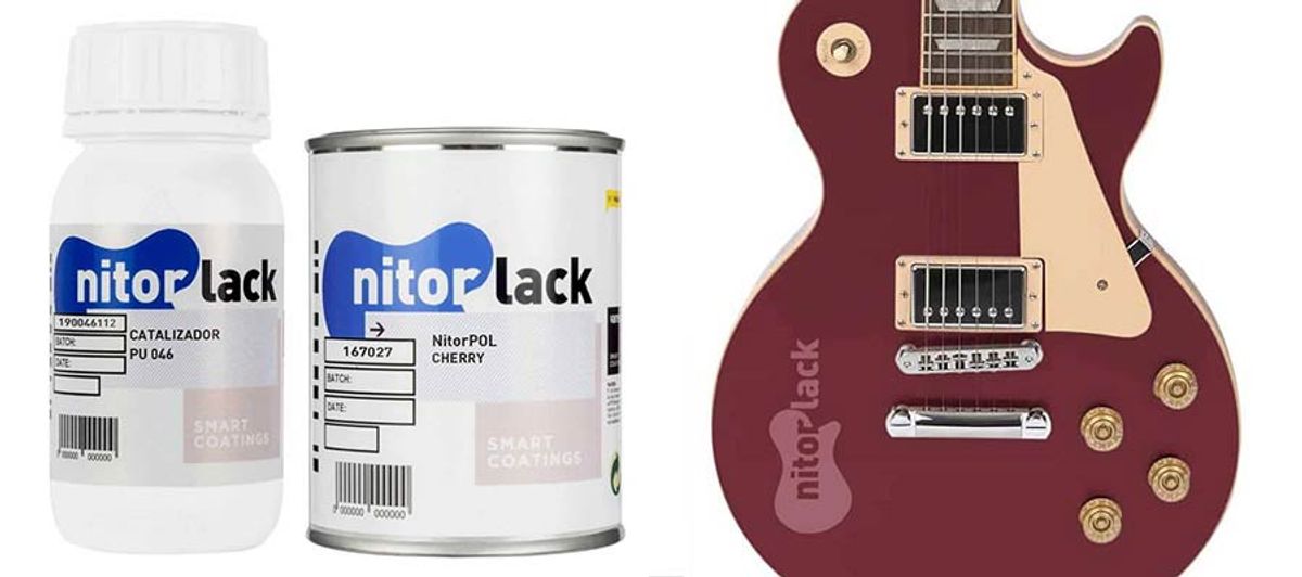 NitorLACK polyurethane paint cherry - 500ml can + 250ml hardener