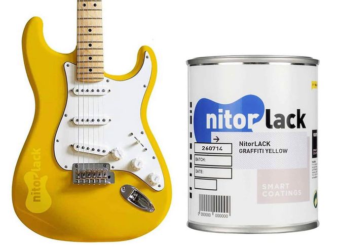 Hovedbilde NitorLACK Nitrocellulose Paint Graffiti Yellow - ...
