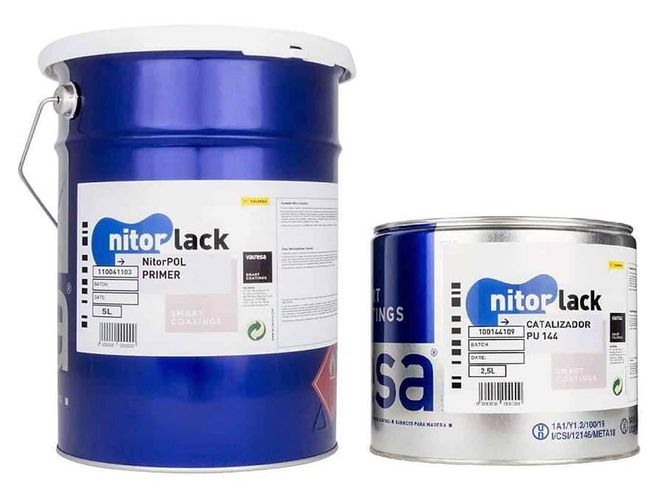 Hovedbilde NitorLACK polyurethane primer, clear - 5L can + ...