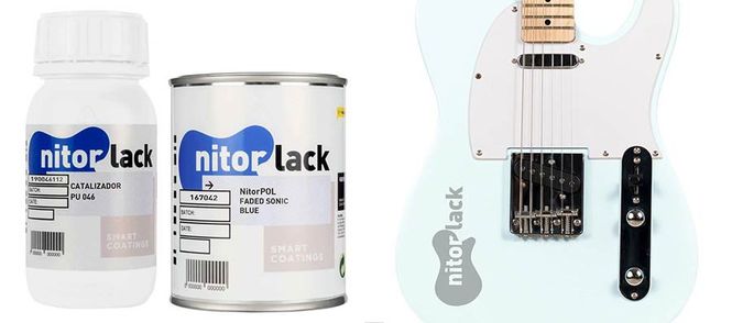Hovedbilde NitorLACK polyurethane paint faded sonic blue - ...
