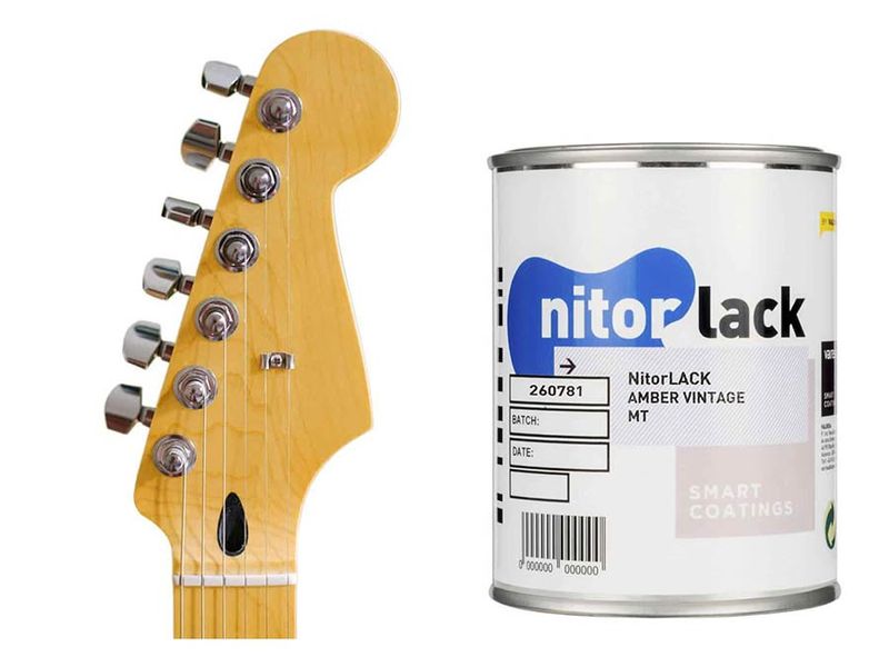 NitorLACK Nitrocellulose Paint Amber Vintage Matte - 500ml can
