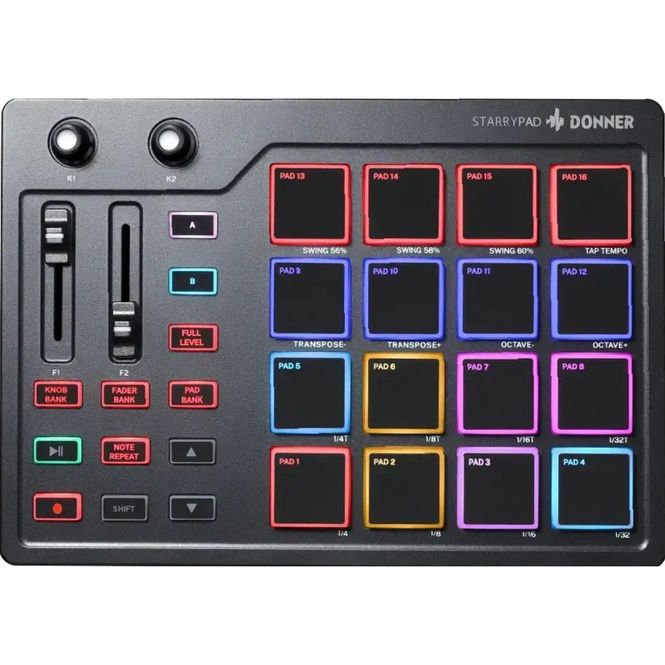 Hovedbilde Donner StarryPad midi-controller
