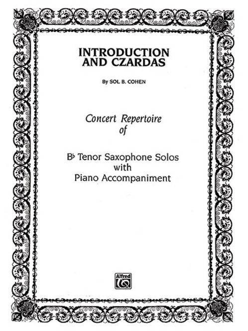 Hovedbilde Introduction & Czardas (tenor sax/piano)