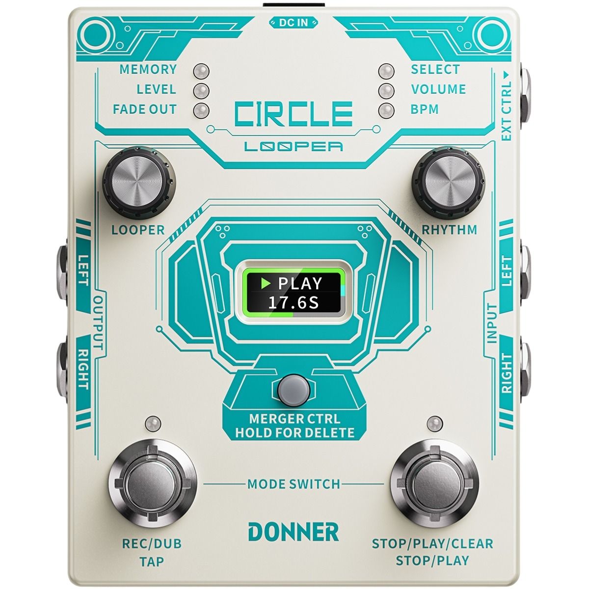 Donner Circle Looper gitar-pedal