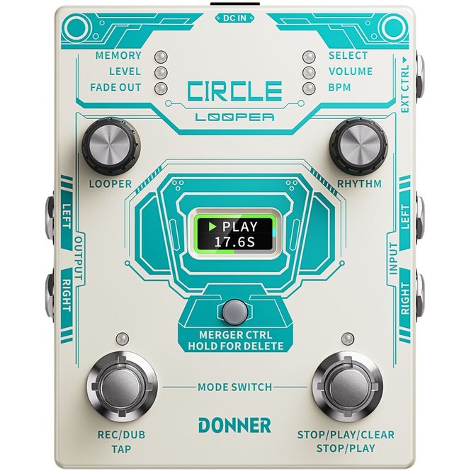 Hovedbilde Donner Circle Looper gitar-pedal