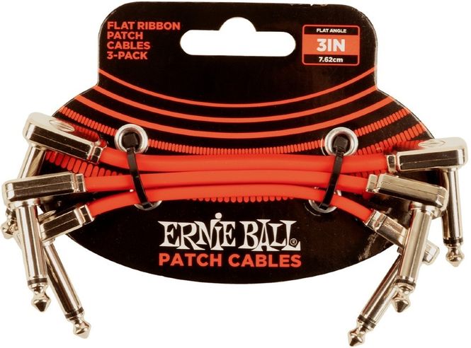 Hovedbilde Ernie Ball-6401 Flat Patch Cable 7,5cm, Red. ...