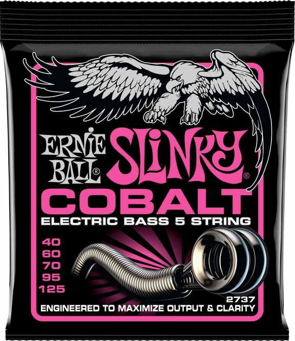 Hovedbilde Ernie Ball 2737 5-String Cobalt Super Slinky Bass