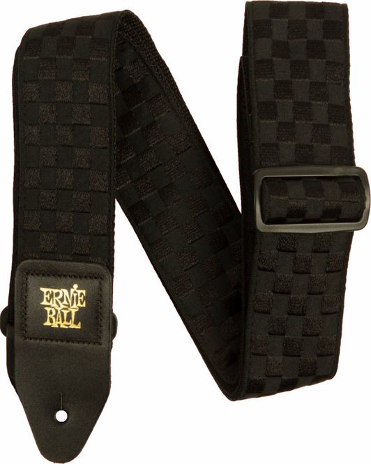 Hovedbilde Ernie Ball 5341 Black Checkers Jacquard Strap