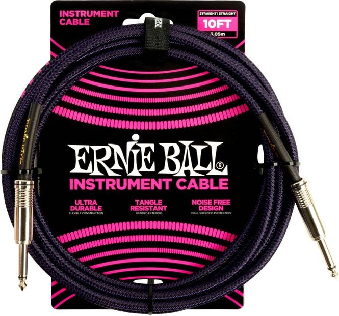 Hovedbilde Ernie Ball 6393 Instrument Cable Black 3 Meter (15 ft) - Bla
