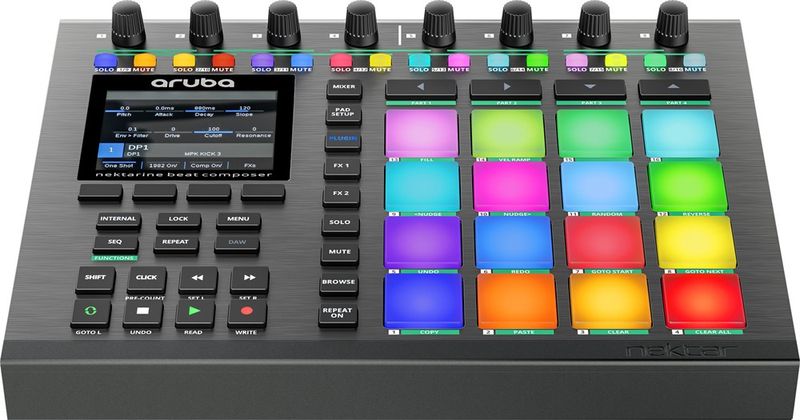 Nektar Aruba - DAW-kontroller med 16 bakbelysta pads, step sequecer, Nektarine 2.5