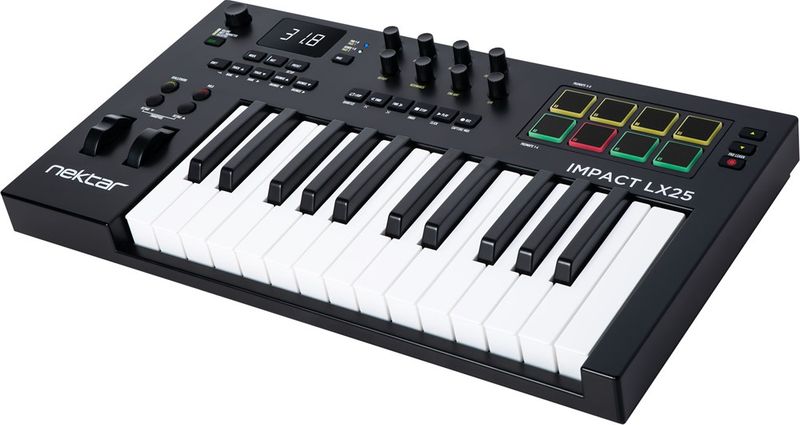 Nektar Impact LX25mk3 - MIDI keyboard, 25 keys, pads & encoders