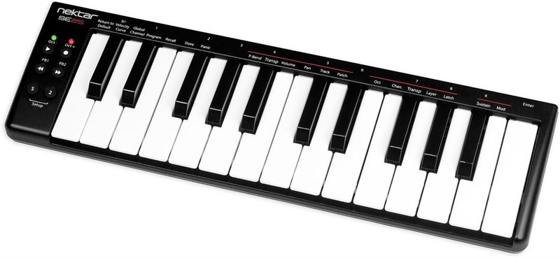 Nektar SE25 - 25-minitangenters USB-klaviatur med 6st knappar