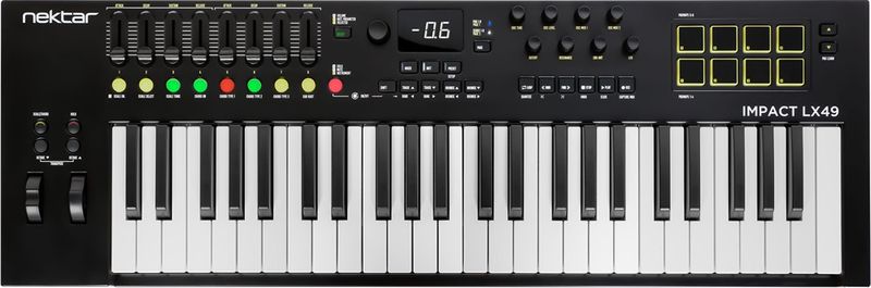 Nektar Impact LX49mk3 - MIDI keyboard, 49 keys, pads, faders & encoders