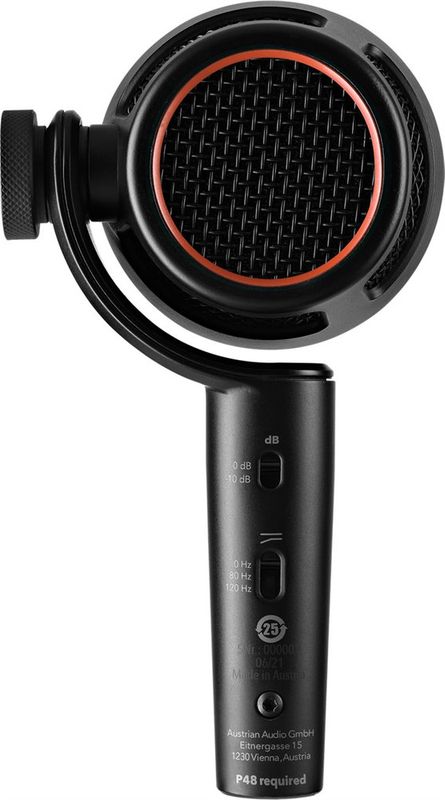 Austrian Audio OD5 Instrumentmikrofon, aktiv dynamisk, Inkl. OCH8 Mic Clip & MSC väska