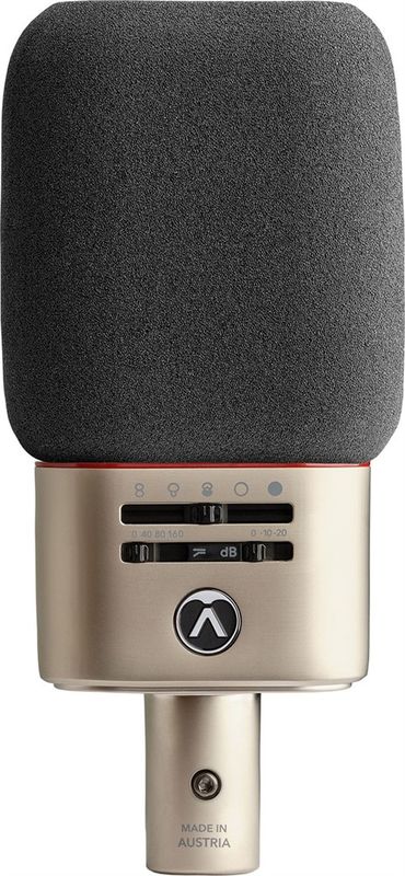 Austrian Audio OC818 Studio Set - OC818 mikrofon, spidermount, mini XLR, mikrofonhållare, vindskydd och väska