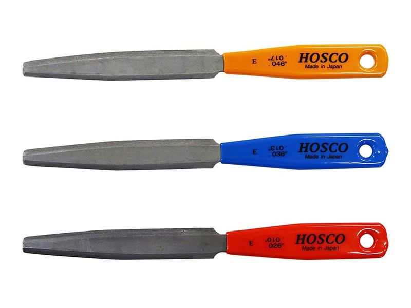 Hosco Japan Nut Slotting File Set (3 pcs) - Electric Guitar