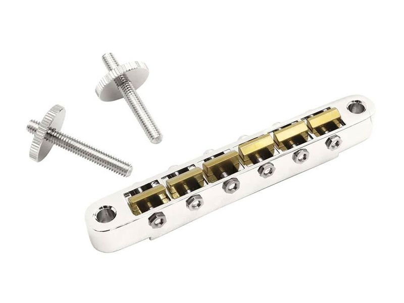 Hosco Japan by Gotoh Vintage Style TOM Bridge - Aged Nickel