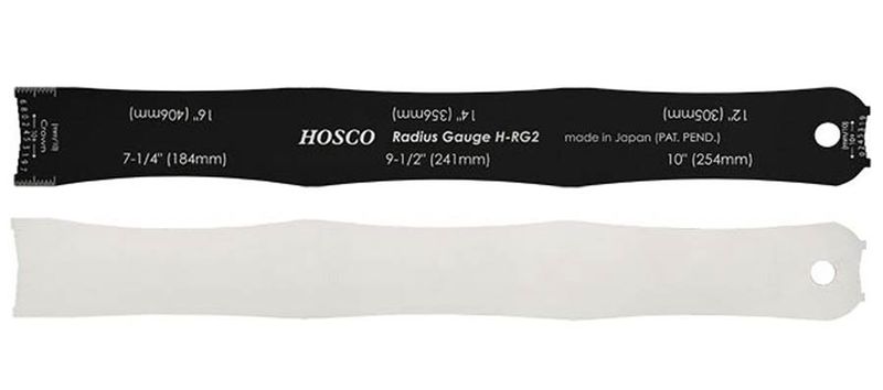 Hosco Japan Stainless Steel Fingerboard Radius Gauge + String Height Check