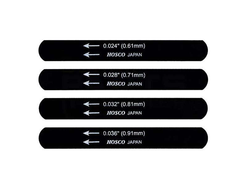 Hosco Japan Black Nut File Set for Ukulele 4 pcs (024,028,032,036)