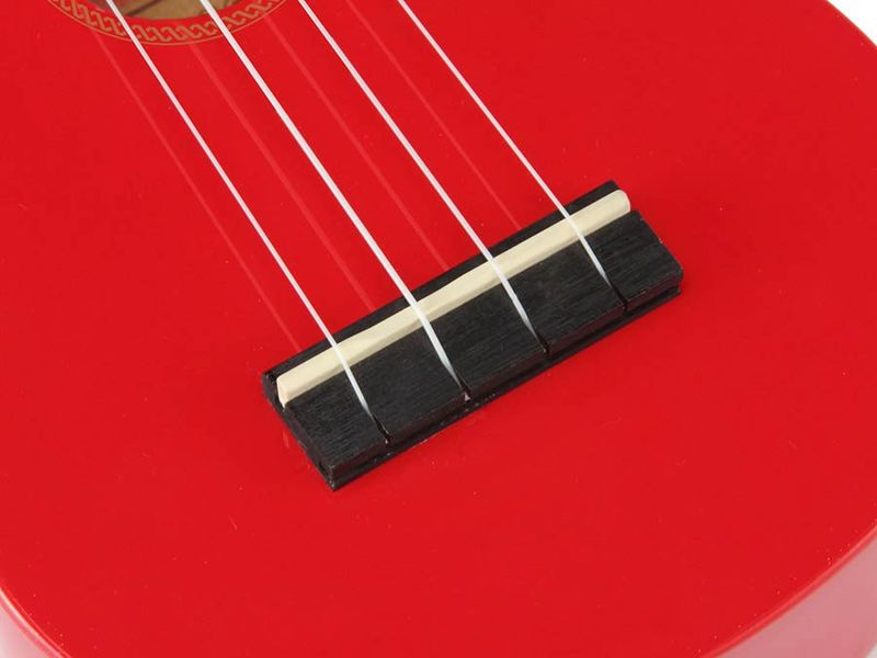 Mahalo Rainbow Series, soprano ukulele pack, red, with essentials accessory pack