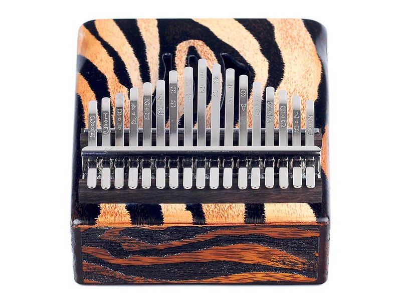 Mahalo  kalimba 17 keys ZEBRA, with tuning hammer and bag