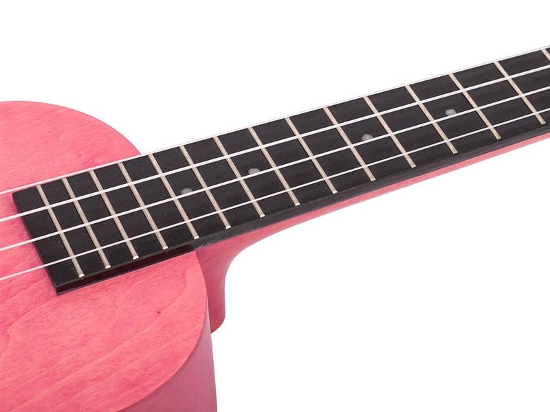 Mahalo Island Series, concert ukulele, coral pink, with bag