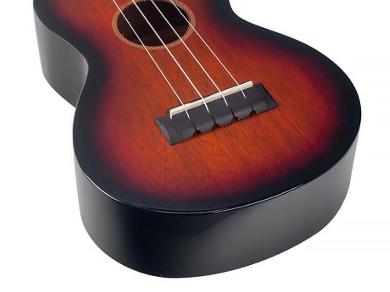Mahalo Java Series, concert ukulele, 1V+1T (MVT2), 3 tone sunburst, with padded bag & strap