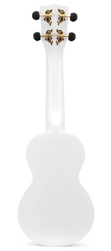 Mahalo Smiley Series, soprano ukulele, white, with bag