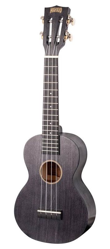 Mahalo Island Series, concert ukulele, smoke haze, with bag