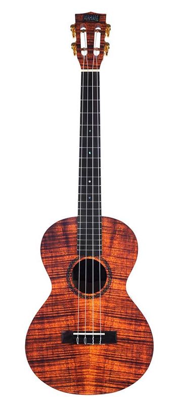 Mahalo Artist Elite Series, baritone ukulele PHOTO FLAME KOA, with bag