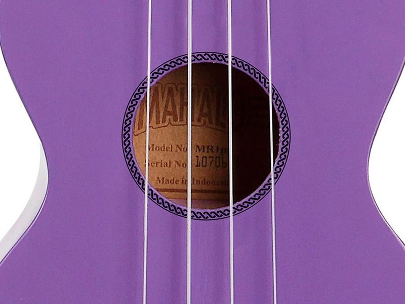 Mahalo Rainbow Series, soprano ukulele, purple, with bag
