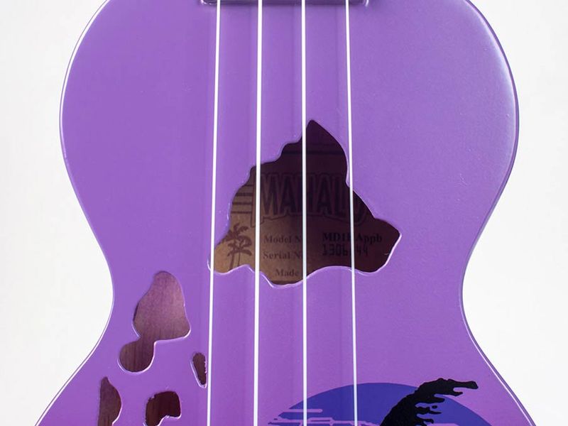 Mahalo Designer Series, soprano ukulele HAWAII, purple burst, with bag