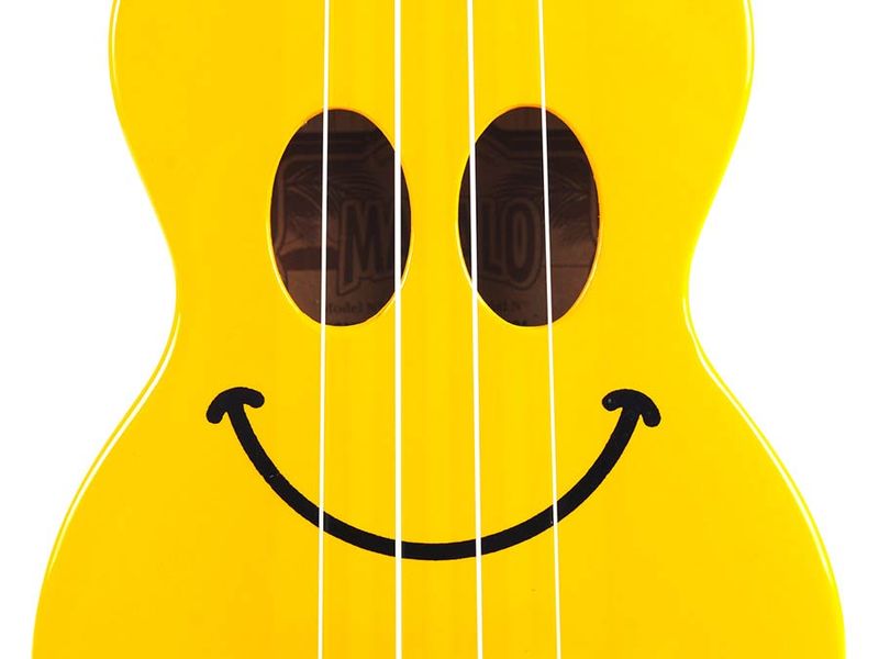 Mahalo Smiley Series, soprano ukulele 47cm scale, yellow, with bag