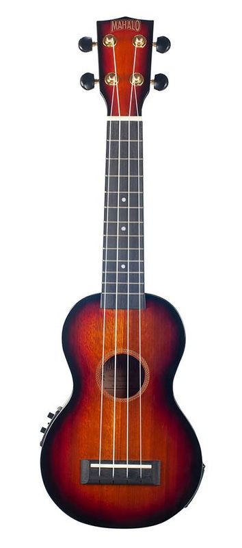 Mahalo Java Series, soprano ukulele, 1V+1T (MVT2), 3 tone sunburst, with bag