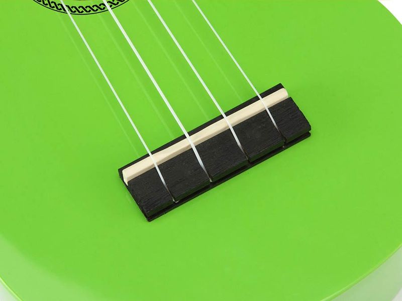 Mahalo Rainbow Series, soprano ukulele, green, with bag