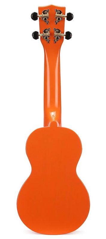 Mahalo Smiley Series, soprano ukulele, orange, with bag