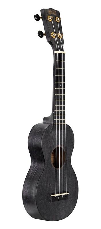 Mahalo Slimline Series, soprano ukulele, transparent black, with bag