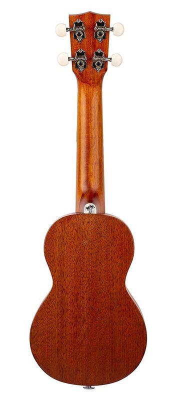 Mahalo Pearl Series, solid top soprano ukulele, black, with bag