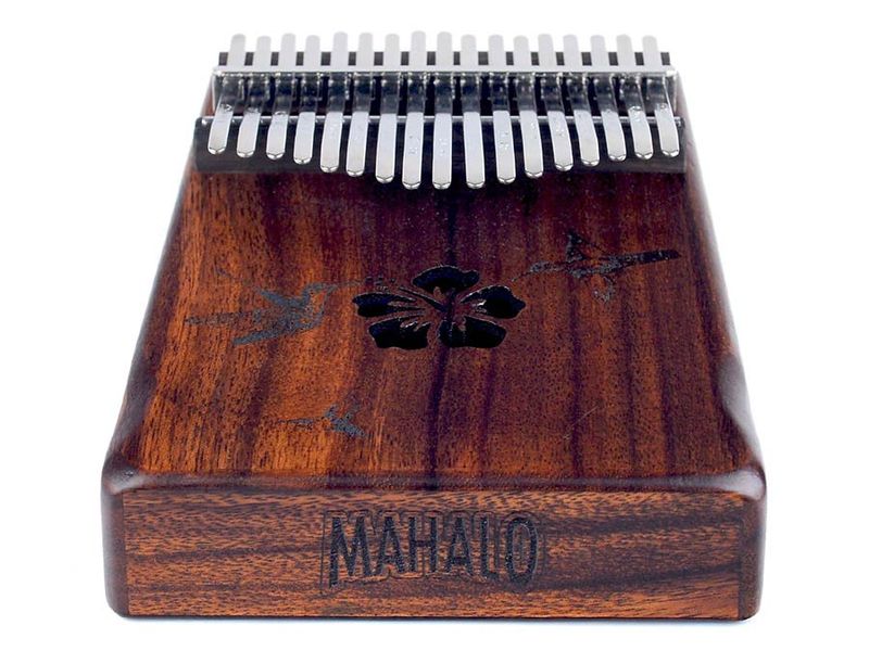 Mahalo  kalimba 17 keys HIBISCUS, with tuning hammer and bag