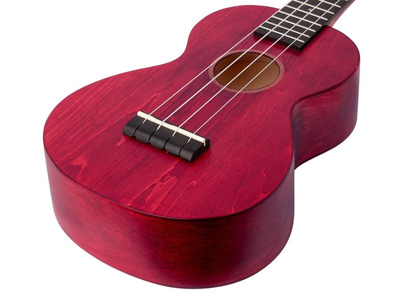Mahalo Island Series, concert ukulele, cherry red, with bag