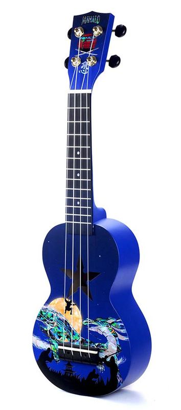 Mahalo Art Series, soprano ukulele NINJA, with bag