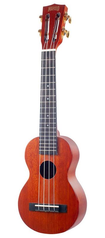 Mahalo Java Series, soprano ukulele, concert scale neck, vintage natural, with bag