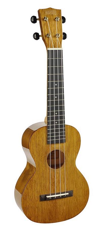 Mahalo Hano Series, concert ukulele, wide-neck, vintage natural, with bag