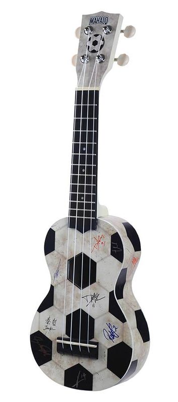Mahalo Art Series, soprano ukulele FOOTBALL, with bag