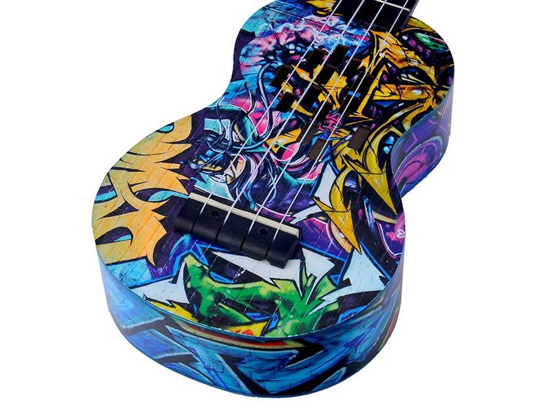 Mahalo Art Series, soprano ukulele GRAFITI, with bag